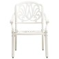 vidaXL 3-tlg. Bistro-Set Aluminiumguss Weiß vidaXL 3-tlg. Bistro-Set Aluminiumguss Weiß