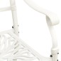vidaXL 3-tlg. Bistro-Set Aluminiumguss Weiß vidaXL 3-tlg. Bistro-Set Aluminiumguss Weiß