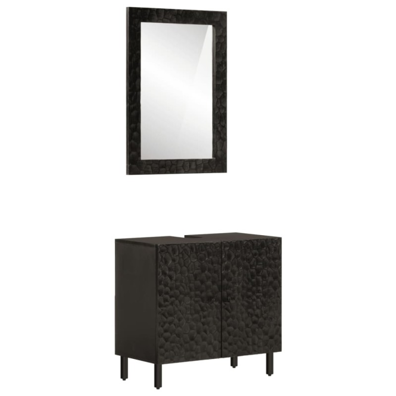 vidaXL 2-tlg. Badmöbel-Set Massivholz Mango vidaXL 2-tlg. Badmöbel-Set Massivholz Mango