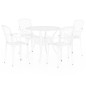 vidaXL 5-tlg. Bistro-Set Aluminiumguss Weiß vidaXL 5-tlg. Bistro-Set Aluminiumguss Weiß