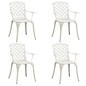 vidaXL 5-tlg. Bistro-Set Aluminiumguss Weiß vidaXL 5-tlg. Bistro-Set Aluminiumguss Weiß