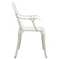 vidaXL 5-tlg. Bistro-Set Aluminiumguss Weiß vidaXL 5-tlg. Bistro-Set Aluminiumguss Weiß