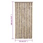 vidaXL Fliegenvorhang Dunkelbraun und Beige 56x185 cm Chenille vidaXL Fliegenvorhang Dunkelbraun und Beige 56x185 cm Chenille