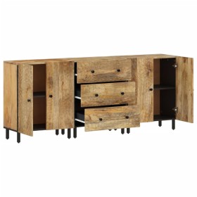 vidaXL Beistellschränke 3 Stk. 60x33x75 cm Massivholz Mango