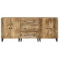 vidaXL Beistellschränke 3 Stk. 60x33x75 cm Massivholz Mango vidaXL Beistellschränke 3 Stk. 60x33x75 cm Massivholz Mango