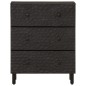 vidaXL Beistellschränke 2 Stk. Schwarz 60x33x75 cm Massivholz Mango vidaXL Beistellschränke 2 Stk. Schwarz 60x33x75 cm Massivholz Mango