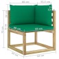 9-tlg. Garten-Lounge-Set mit Kissen Imprägniertes Kiefernholz 9-tlg. Garten-Lounge-Set mit Kissen Imprägniertes Kiefernholz