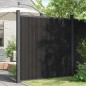 vidaXL Zaunelement mit 2 Pfosten Grau 180x180 cm WPC vidaXL Zaunelement mit 2 Pfosten Grau 180x180 cm WPC