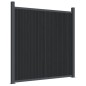 vidaXL Zaunelement mit 2 Pfosten Grau 180x180 cm WPC vidaXL Zaunelement mit 2 Pfosten Grau 180x180 cm WPC