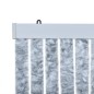 vidaXL Fliegenvorhang Weiß und Grau 100x200 cm Chenille vidaXL Fliegenvorhang Weiß und Grau 100x200 cm Chenille