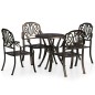 vidaXL 5-tlg. Bistro-Set Aluminiumguss Bronzen vidaXL 5-tlg. Bistro-Set Aluminiumguss Bronzen