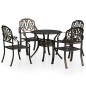 vidaXL 5-tlg. Bistro-Set Aluminiumguss Bronzen vidaXL 5-tlg. Bistro-Set Aluminiumguss Bronzen