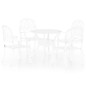 vidaXL 5-tlg. Bistro-Set Aluminiumguss Weiß vidaXL 5-tlg. Bistro-Set Aluminiumguss Weiß