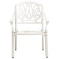 vidaXL 5-tlg. Bistro-Set Aluminiumguss Weiß vidaXL 5-tlg. Bistro-Set Aluminiumguss Weiß