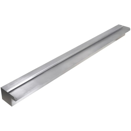 vidaXL Pool-Wasserfall Fontäne Rechteckig Edelstahl 120 cm 