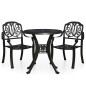 vidaXL 3-tlg. Bistro-Set Aluminiumguss Schwarz vidaXL 3-tlg. Bistro-Set Aluminiumguss Schwarz