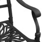 vidaXL 3-tlg. Bistro-Set Aluminiumguss Schwarz vidaXL 3-tlg. Bistro-Set Aluminiumguss Schwarz