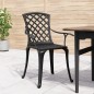 vidaXL Gartenstühle 6 Stk. Aluminiumguss Schwarz vidaXL Gartenstühle 6 Stk. Aluminiumguss Schwarz