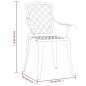 vidaXL Gartenstühle 6 Stk. Aluminiumguss Schwarz vidaXL Gartenstühle 6 Stk. Aluminiumguss Schwarz
