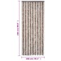 vidaXL Fliegenvorhang Beige und Hellbraun 100x230 cm Chenille vidaXL Fliegenvorhang Beige und Hellbraun 100x230 cm Chenille
