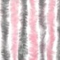 vidaXL Fliegenvorhang Silbergrau und Rosa 56x200 cm Chenille vidaXL Fliegenvorhang Silbergrau und Rosa 56x200 cm Chenille
