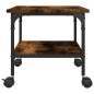 vidaXL Druckerständer 2 Ablagen Räuchereiche 50x40x38 cm Holzwerkstoff vidaXL Druckerständer 2 Ablagen Räuchereiche 50x40x38 cm Holzwerkstoff