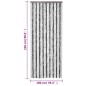 vidaXL Fliegenvorhang Grau und Weiß 100x230 cm Chenille vidaXL Fliegenvorhang Grau und Weiß 100x230 cm Chenille
