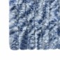 vidaXL Fliegenvorhang Blau und Weiß 100x230 cm Chenille vidaXL Fliegenvorhang Blau und Weiß 100x230 cm Chenille