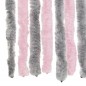 vidaXL Fliegenvorhang Silbergrau und Rosa 100x200 cm Chenille vidaXL Fliegenvorhang Silbergrau und Rosa 100x200 cm Chenille