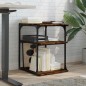 vidaXL Druckerständer 3 Ablagen Räuchereiche 43x48x64 cm Holzwerkstoff vidaXL Druckerständer 3 Ablagen Räuchereiche 43x48x64 cm Holzwerkstoff