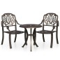 vidaXL 3-tlg. Bistro-Set Aluminiumguss Bronzen vidaXL 3-tlg. Bistro-Set Aluminiumguss Bronzen