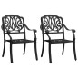 vidaXL 3-tlg. Bistro-Set Aluminiumguss Schwarz vidaXL 3-tlg. Bistro-Set Aluminiumguss Schwarz