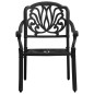 vidaXL 3-tlg. Bistro-Set Aluminiumguss Schwarz vidaXL 3-tlg. Bistro-Set Aluminiumguss Schwarz