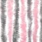 vidaXL Fliegenvorhang Silbergrau und Rosa 90x200 cm Chenille vidaXL Fliegenvorhang Silbergrau und Rosa 90x200 cm Chenille