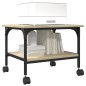 vidaXL Druckerständer 2 Ablagen Sonoma-Eiche 50x40x38 cm vidaXL Druckerständer 2 Ablagen Sonoma-Eiche 50x40x38 cm