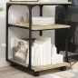 vidaXL Druckerständer 3 Ablagen Sonoma-Eiche 43x48x64 cm Holzwerkstoff vidaXL Druckerständer 3 Ablagen Sonoma-Eiche 43x48x64 cm Holzwerkstoff