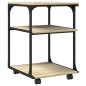 vidaXL Druckerständer 3 Ablagen Sonoma-Eiche 43x48x64 cm Holzwerkstoff vidaXL Druckerständer 3 Ablagen Sonoma-Eiche 43x48x64 cm Holzwerkstoff