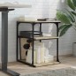 vidaXL Druckerständer 3 Ablagen Sonoma-Eiche 43x48x64 cm Holzwerkstoff vidaXL Druckerständer 3 Ablagen Sonoma-Eiche 43x48x64 cm Holzwerkstoff