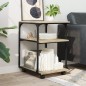 vidaXL Druckerständer 3 Ablagen Sonoma-Eiche 43x48x64 cm Holzwerkstoff vidaXL Druckerständer 3 Ablagen Sonoma-Eiche 43x48x64 cm Holzwerkstoff