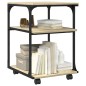 vidaXL Druckerständer 3 Ablagen Sonoma-Eiche 43x48x64 cm Holzwerkstoff vidaXL Druckerständer 3 Ablagen Sonoma-Eiche 43x48x64 cm Holzwerkstoff