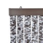 vidaXL Fliegenvorhang Braun und Beige 100x230 cm Chenille vidaXL Fliegenvorhang Braun und Beige 100x230 cm Chenille