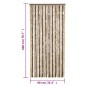 vidaXL Fliegenvorhang Dunkelbraun und Beige 90x200 cm Chenille vidaXL Fliegenvorhang Dunkelbraun und Beige 90x200 cm Chenille