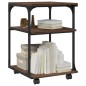 vidaXL Druckerständer 3 Ablagen Braun Eichen-Optik 43x48x64 cm vidaXL Druckerständer 3 Ablagen Braun Eichen-Optik 43x48x64 cm