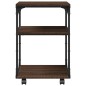vidaXL Druckerständer 3 Ablagen Braun Eichen-Optik 43x48x64 cm vidaXL Druckerständer 3 Ablagen Braun Eichen-Optik 43x48x64 cm
