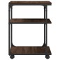 vidaXL Druckerständer 3 Ablagen Braun Eichen-Optik 43x48x64 cm vidaXL Druckerständer 3 Ablagen Braun Eichen-Optik 43x48x64 cm