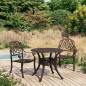 vidaXL 3-tlg. Bistro-Set Aluminiumguss Bronzen vidaXL 3-tlg. Bistro-Set Aluminiumguss Bronzen