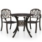 vidaXL 3-tlg. Bistro-Set Aluminiumguss Bronzen vidaXL 3-tlg. Bistro-Set Aluminiumguss Bronzen