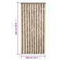 vidaXL Fliegenvorhang Dunkelbraun und Beige 100x230 cm Chenille vidaXL Fliegenvorhang Dunkelbraun und Beige 100x230 cm Chenille