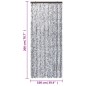 vidaXL Fliegenvorhang Braun und Beige 100x200 cm Chenille vidaXL Fliegenvorhang Braun und Beige 100x200 cm Chenille