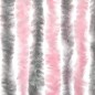 vidaXL Fliegenvorhang Silbergrau und Rosa 100x220 cm Chenille vidaXL Fliegenvorhang Silbergrau und Rosa 100x220 cm Chenille